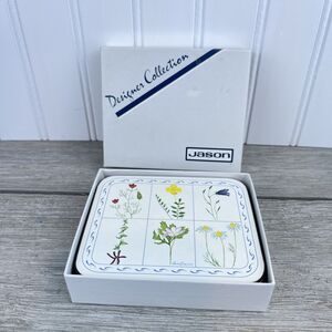 Jason Designer Collection Coasters (6) Flower Box Pattern New Zealand Vi…